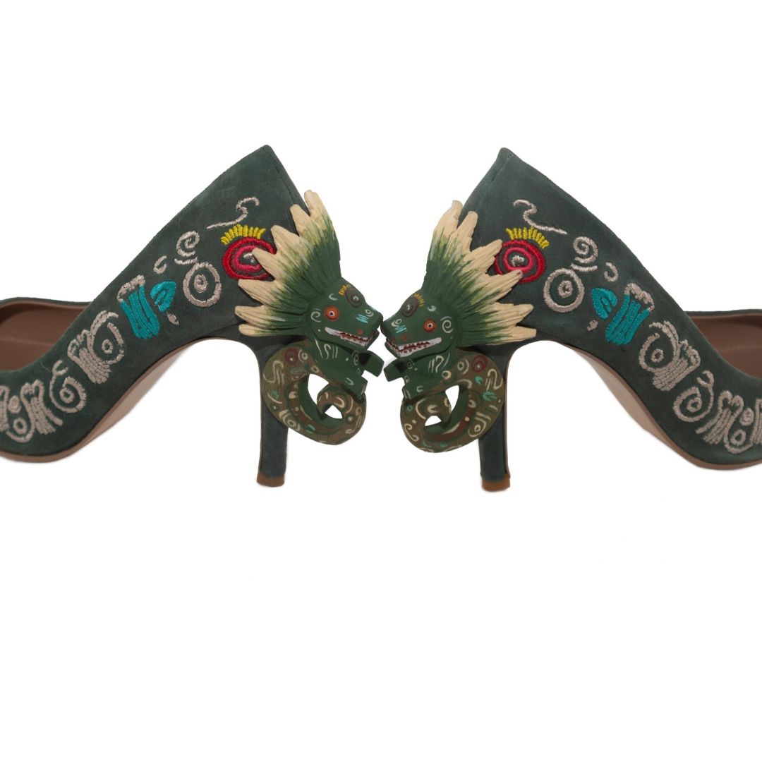 PEYOTL® QUETZALCOATL Verde - Tacones