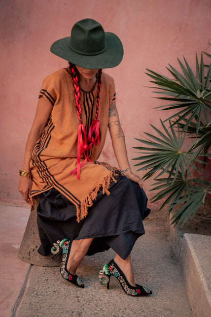 PEYOTL® QUETZALCOATL Negro Pieza Única - Tacones