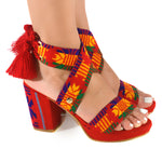 Load image into Gallery viewer, PEYOTL® Paki Heeled Sandals
